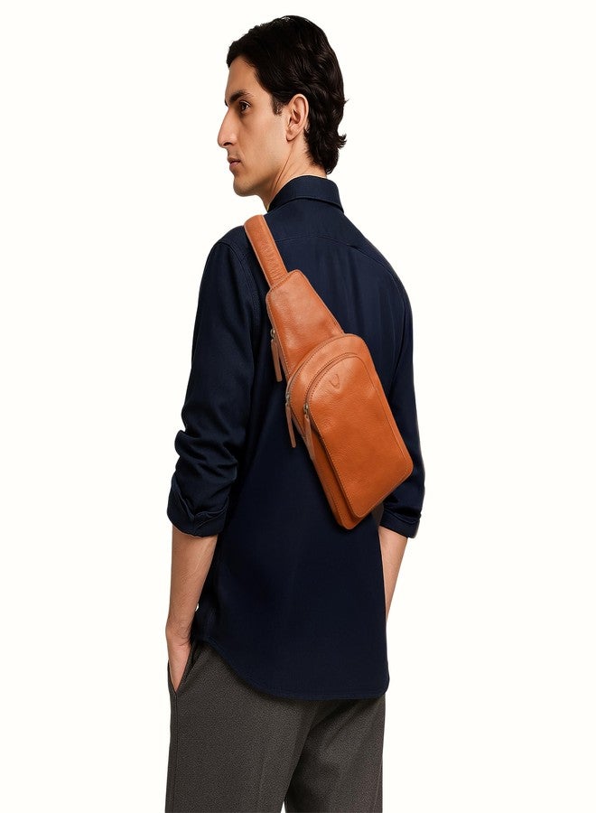 Hidesign Men's Genuine Leather Crossbody Bag - Image 2